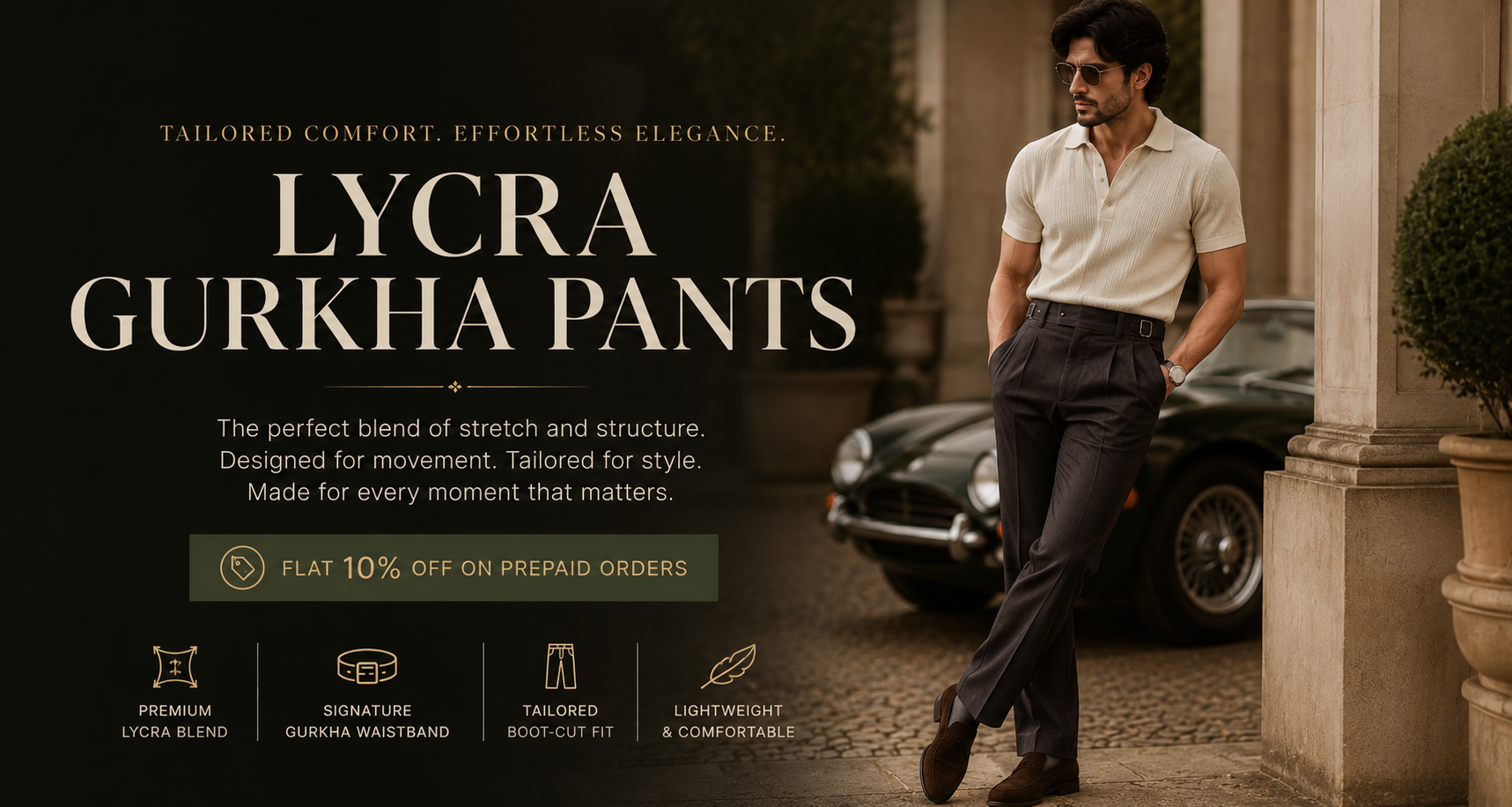 Lycra Gurkha Trousers