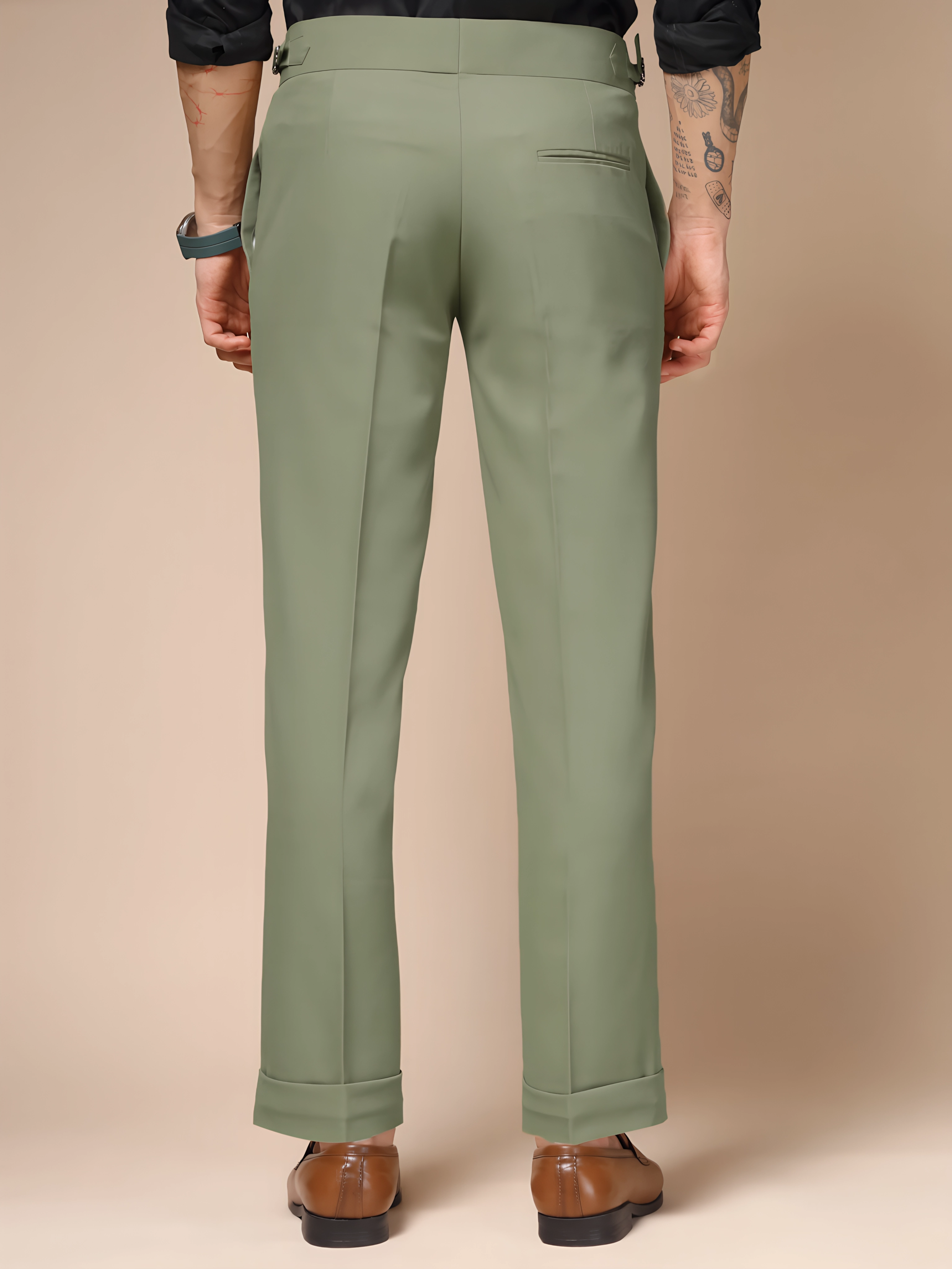 Pebble Double Buttoned GURKHA PANTS by ITALIAN VEGA®