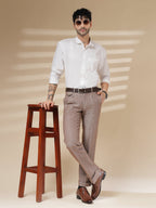 Khakhi Signature Flap Herringbone Gurkha Pants | Boot Cut Fit by Italian Vega®