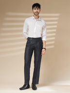 Navy Signature Buttoned Herringbone Gurkha Pants | Boot Cut Fit by Italian Vega®