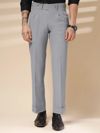 Ash Grey Signature Formal Gurkha Pants by ITALIAN VEGA®