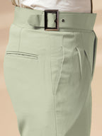 Lime Classic Buckle Gurkha Pants by Italian Vega®