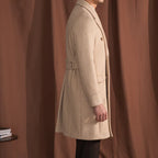 Kingsman Beige Double Breasted Over Coat by Italian Vega® (Winter Special)