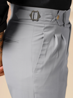 Ash Grey Signature Formal Gurkha Pants by ITALIAN VEGA®