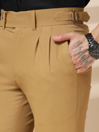 Italian Camel Signature Formal Gurkha Pants by ITALIAN VEGA®