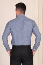 Old Money Deep Navy Stripe One Piece Collar by Italian Vega®