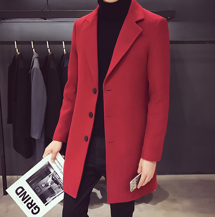 Wine Wool and Blends Trench Over Coat by ITALIAN VEGA® (Winter Special)