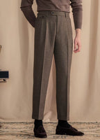 Khakhi Signature Flap Herringbone Gurkha Pants by Italian Vega®
