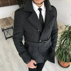Arctic Charcoal Double Breasted Over Coat by ITALIAN VEGA® (Winter Special)