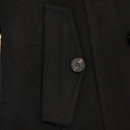 Arctic Black Double Breasted Over Coat by ITALIAN VEGA® (Winter Special)