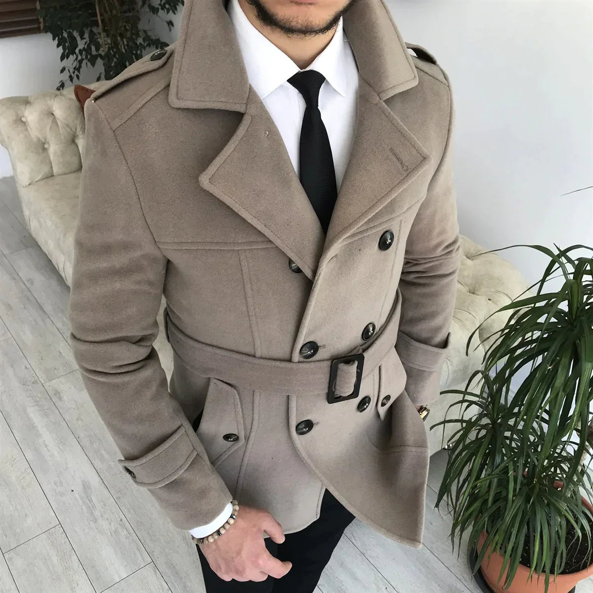 Arctic Vizon Double Breasted Over Coat by ITALIAN VEGA® (Winter Special)